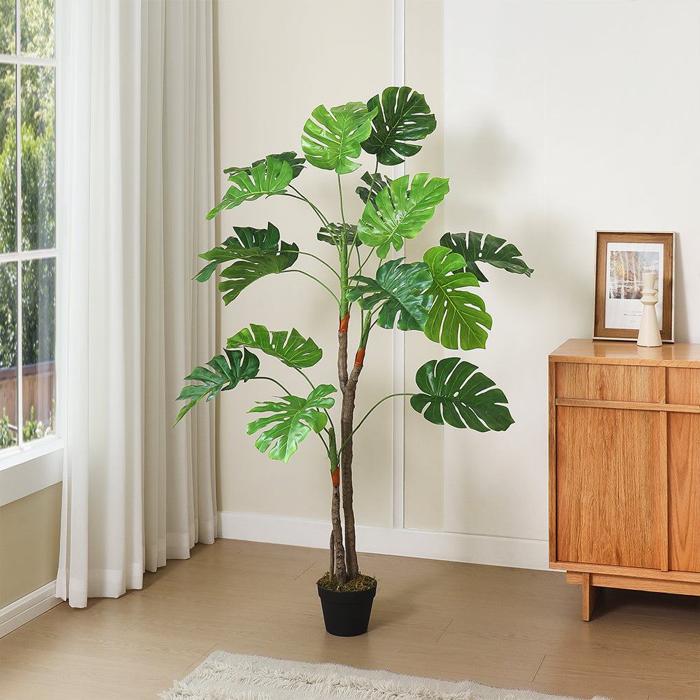 155cm Height Artificial Monstera Plant Indoor Faux Tropical Tree Realistic Decor